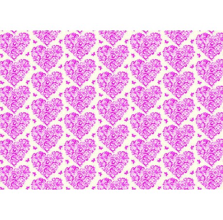 Pink Hearts Gift Wrap