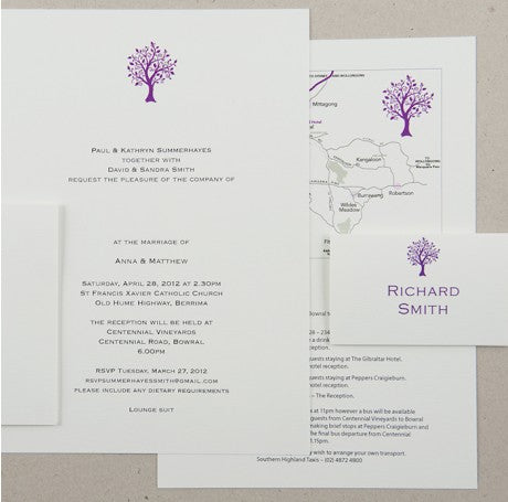 the wedding invitation