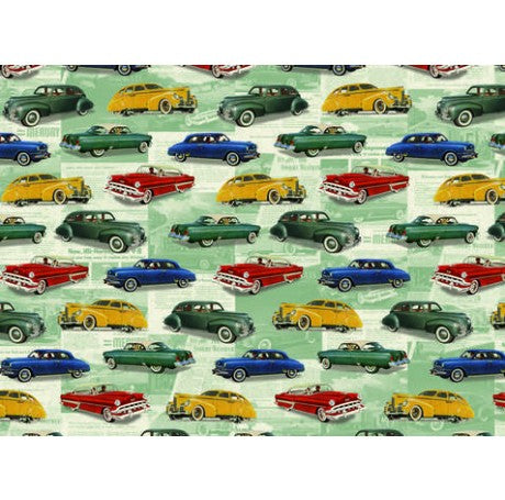 Vintage Cars Gift Wrap