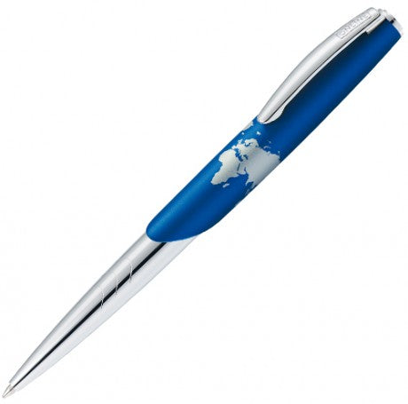 Twist Ball Pen World Pen - Blue
