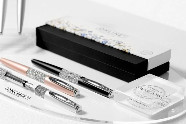 Fountain Pen Crystal Celebrities - Black with Convertor