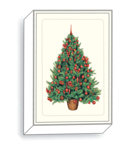Christmas Card Box of 6 Traditional Tree