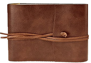 Tivoli Recycled Leather Photo Album Chestnut Small