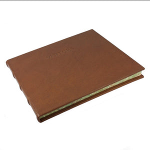 Toscana Leather Visitor Book Brown