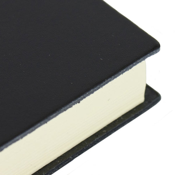 Torcello Leather Guest/Visitor/Condolence Book Black