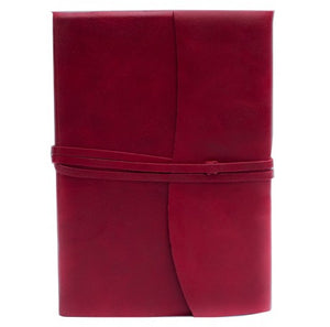 Amalfi Refillable Leather Journal Large - Red