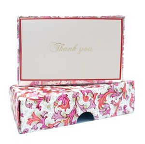 Florentine Red Thank You Card Set