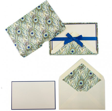 Peacock Folded Cards Set