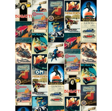 Vintage Cars Posters Gift Wrap