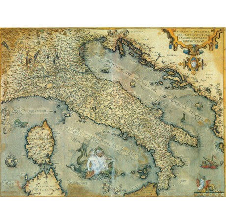 Old Italia Map Gift Wrap