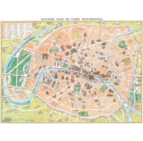 Rome New Map Gift Wrap
