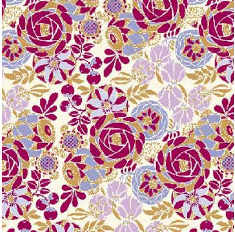 Liberty Pink Flowers Gift Wrap