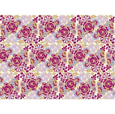 Liberty Pink Flowers Gift Wrap