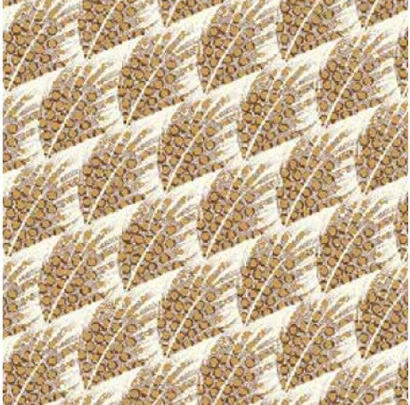 Gold Feathers Gift Wrap