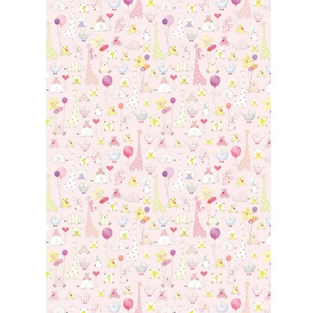 New Baby Pink Gift Wrap