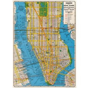 New York Map Gift Wrap
