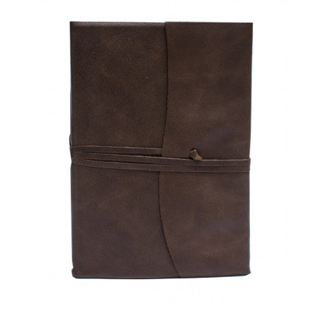 Amalfi Refillable Leather Journal Medium - Chocolate